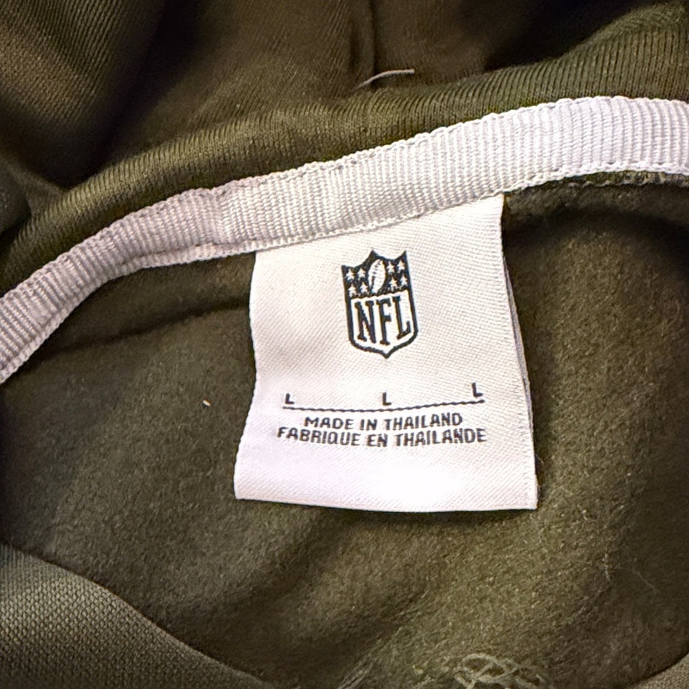 Dallas Cowboys Salute to Service Olive Green NFL Hoodie - Picture 7 of 8
